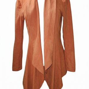 Women's Burnt Orange Open Front Jacket